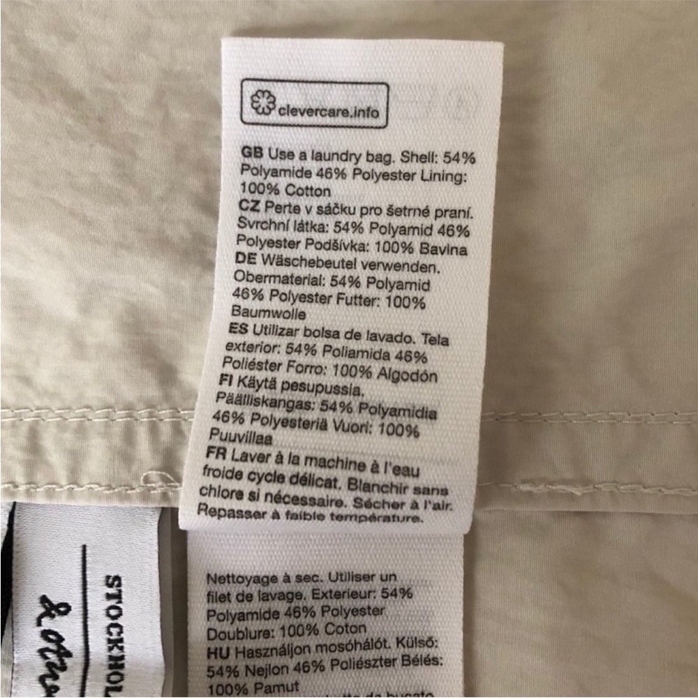 & Other Stories Neutral Beige Lightweight Trench Coat - Picture 13 of 13